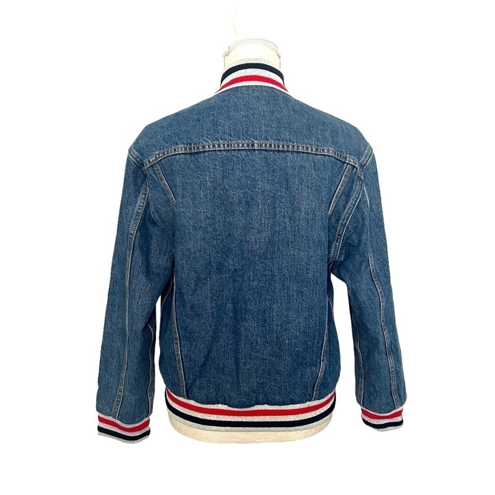 Levis Big E Premlum Reversible
Denim Satin Quilted Jean Jacket Size M - Picture 4 of 14